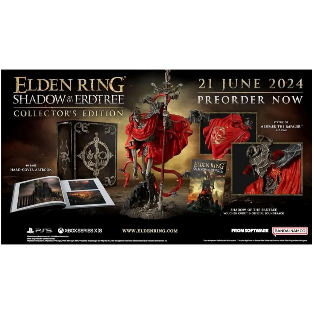 [ส่งด่วน] PlayStation : PS5 ELDEN RING Shadow of the Erdtree Collector's Edition (Z3-TH) DLC ไทย ไม่มีเกมหลัก - รูปที่ 1