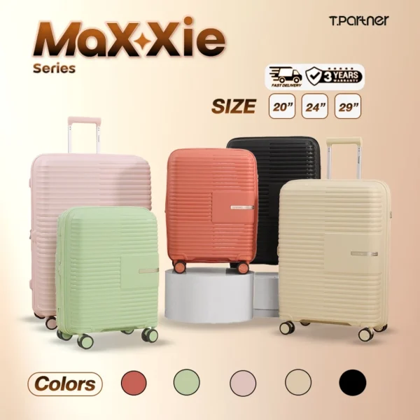 Tpartner กระเป๋าเดินทาง รุ่น MaXXie วัสดุ HS PP100% รับประกัน 3 ปี